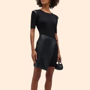 Jonathan Simkhai Gianina Vegan Leather Mini Dress